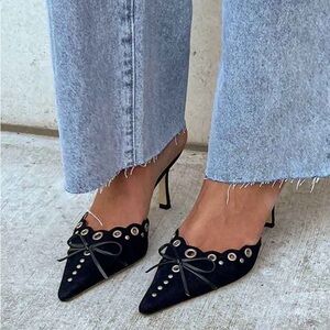 Tony Bianco Shae Mule in Black Suede
